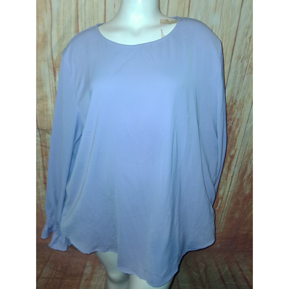 Dokotoo Lavender Long Sleeve Pullover Blouse Sz 2XL